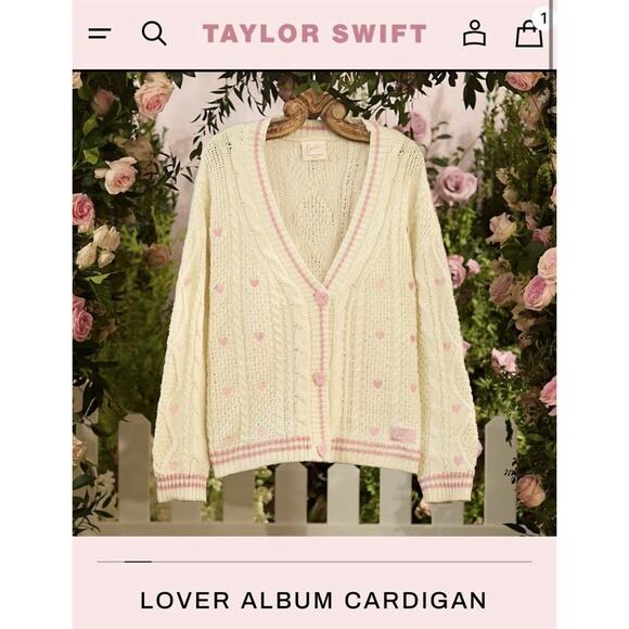 SHIPS IN 24 HRS Taylor Swift LOVER CARDIGAN RARE NEW IN HAND EXTRA SMALL - Picture 4 of 9